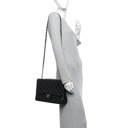 Chanel Lambskin Quilted Jumbo Single Flap Black 2 of 10