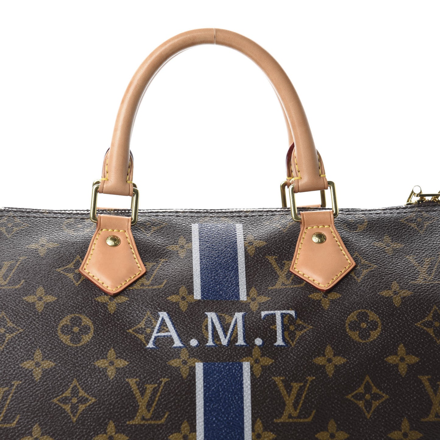 Monogram My LV Heritage Speedy Bandouliere 30 Blue Marine Gris