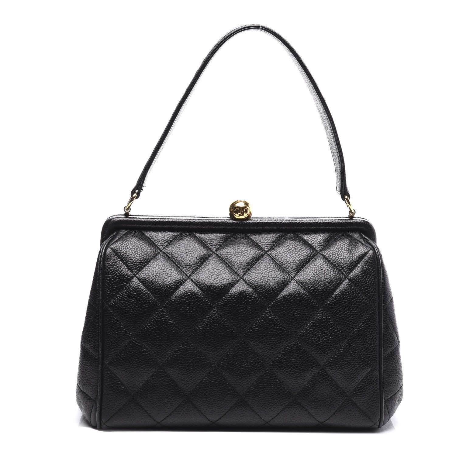 Chanel Caviar Quilted Frame Bag Black 1 of 11