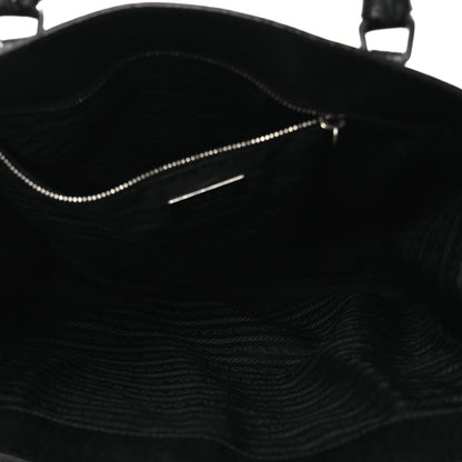 Prada Cinghiale Triangle Tote Black 5 of 13