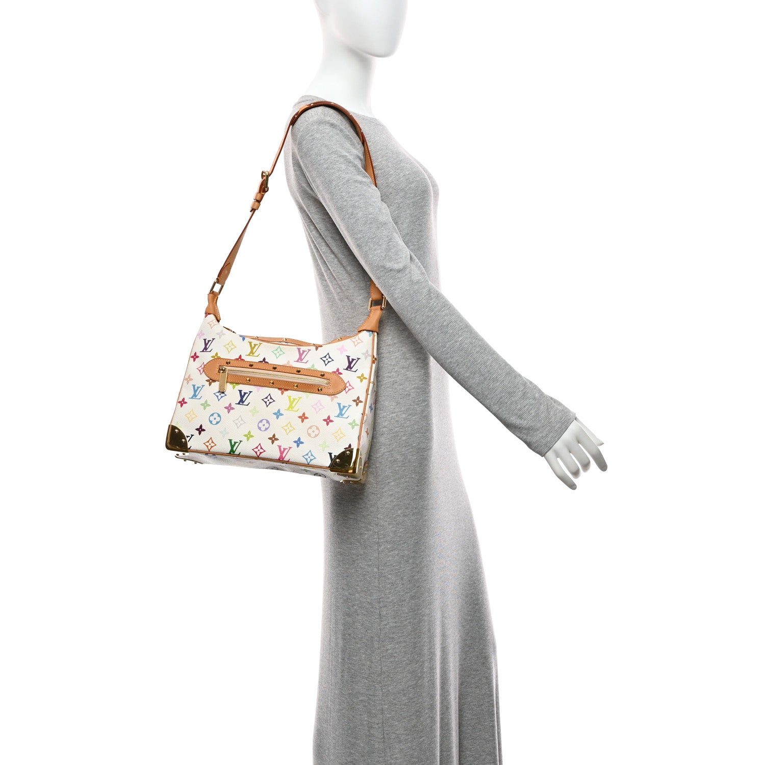 Louis Vuitton Monogram Multicolor Boulogne  White 2 of 10
