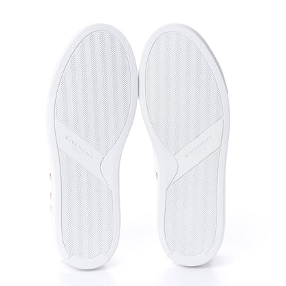 Givenchy Calfskin Logo Womens Urban Street Sneakers 38 White Red 5 of 12