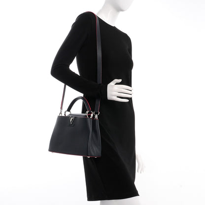 Louis Vuitton Taurillon Capucines BB Cobalt Fuchsia 2 of 9
