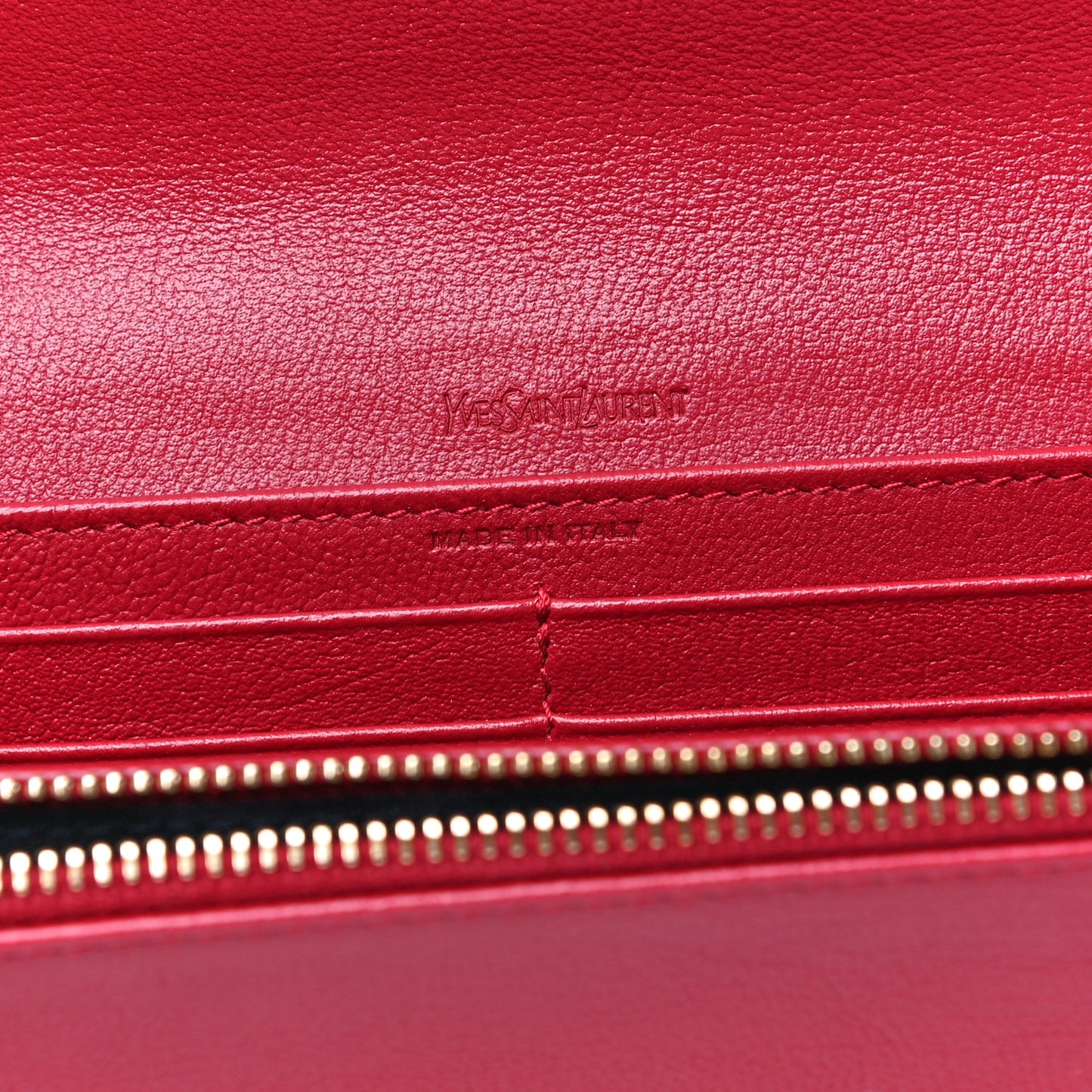 Goatskin Belle De Jour Flap Wallet Rouge Orient