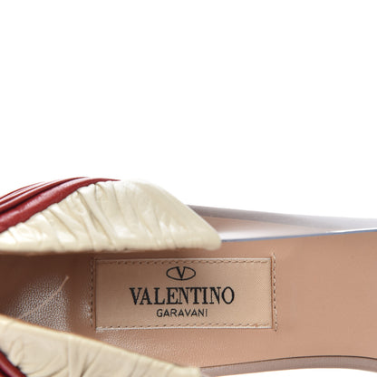 Valentino Garavani Ruched Lambskin PVC B-Drape Pumps 37.5 Multicolor 8 of 10