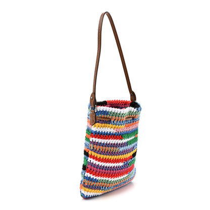 Miu Miu Fabric Crochet Drawstring Pouch Multicolor 3 of 10