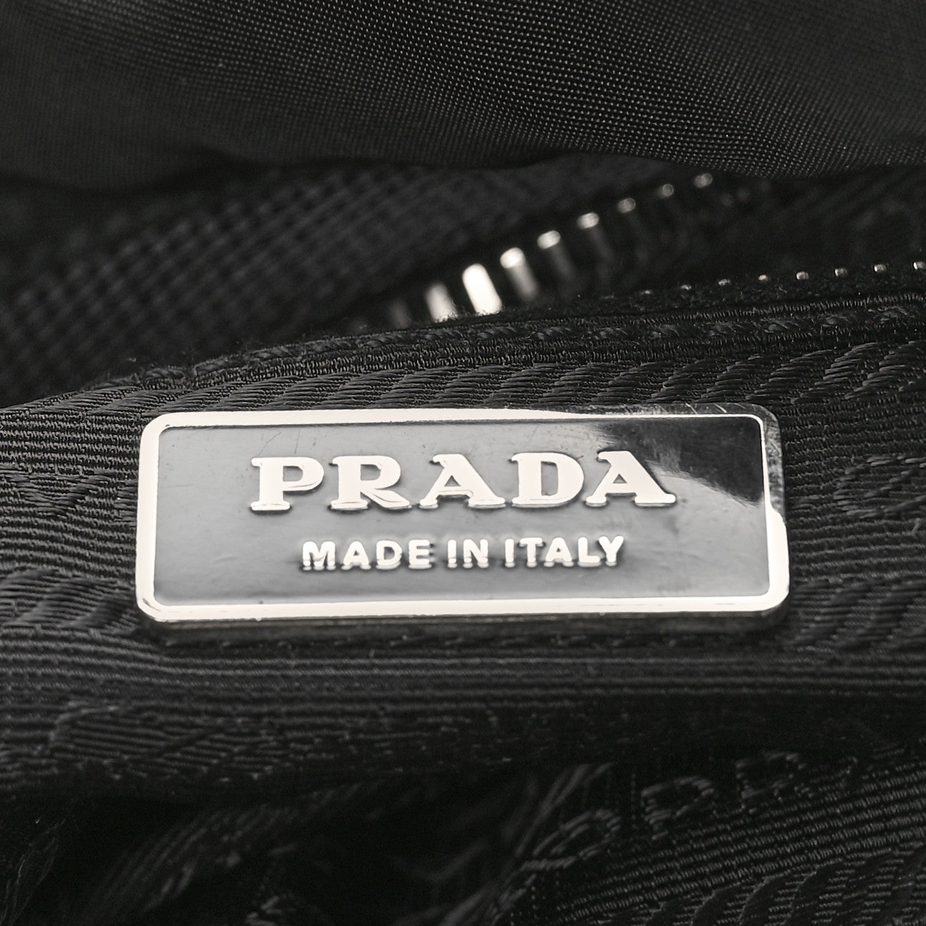 Prada Tessuto Nylon Soft Calfskin Shopping Satchel Black 6 of 11