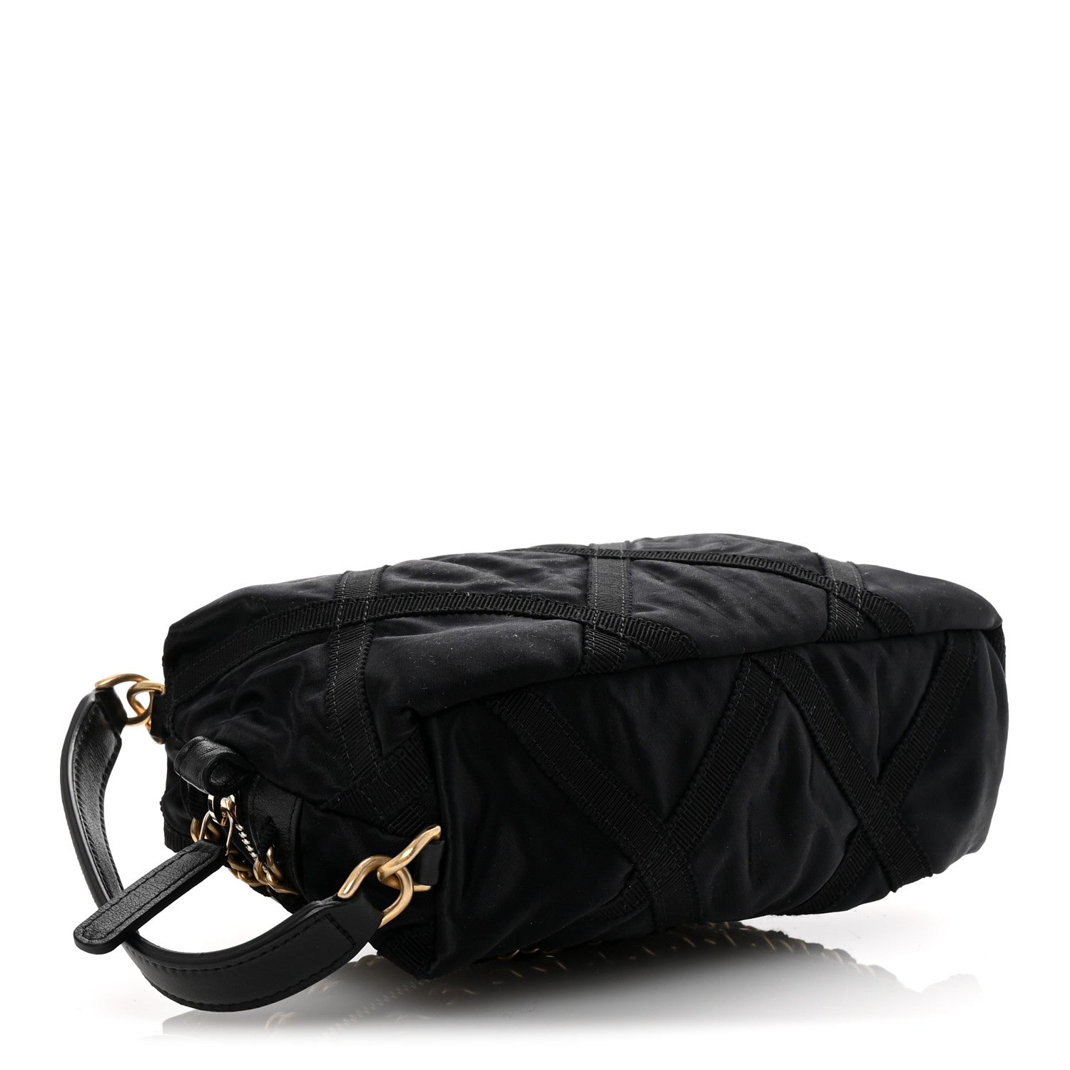 Chanel Nylon Grosgrain Lifestyle Pouch With Sleep Mask Black 5 of 8