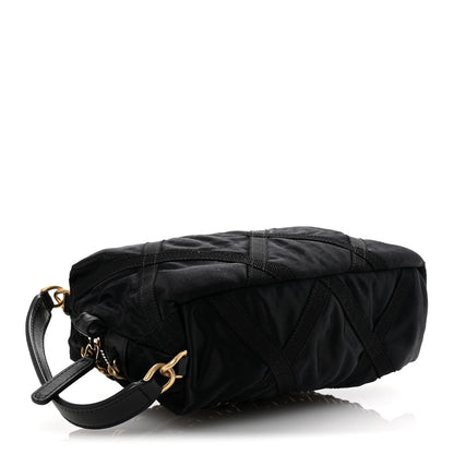 Chanel Nylon Grosgrain Lifestyle Pouch With Sleep Mask Black 5 of 8