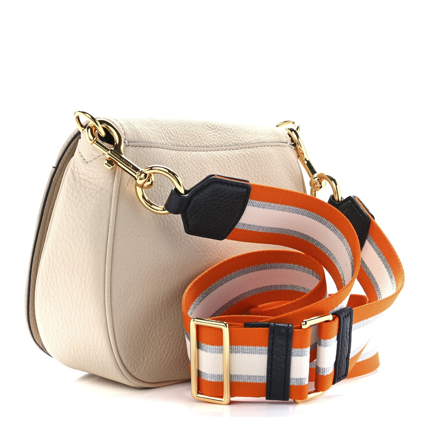 Calfskin Empire City Messenger Crossbody Beige