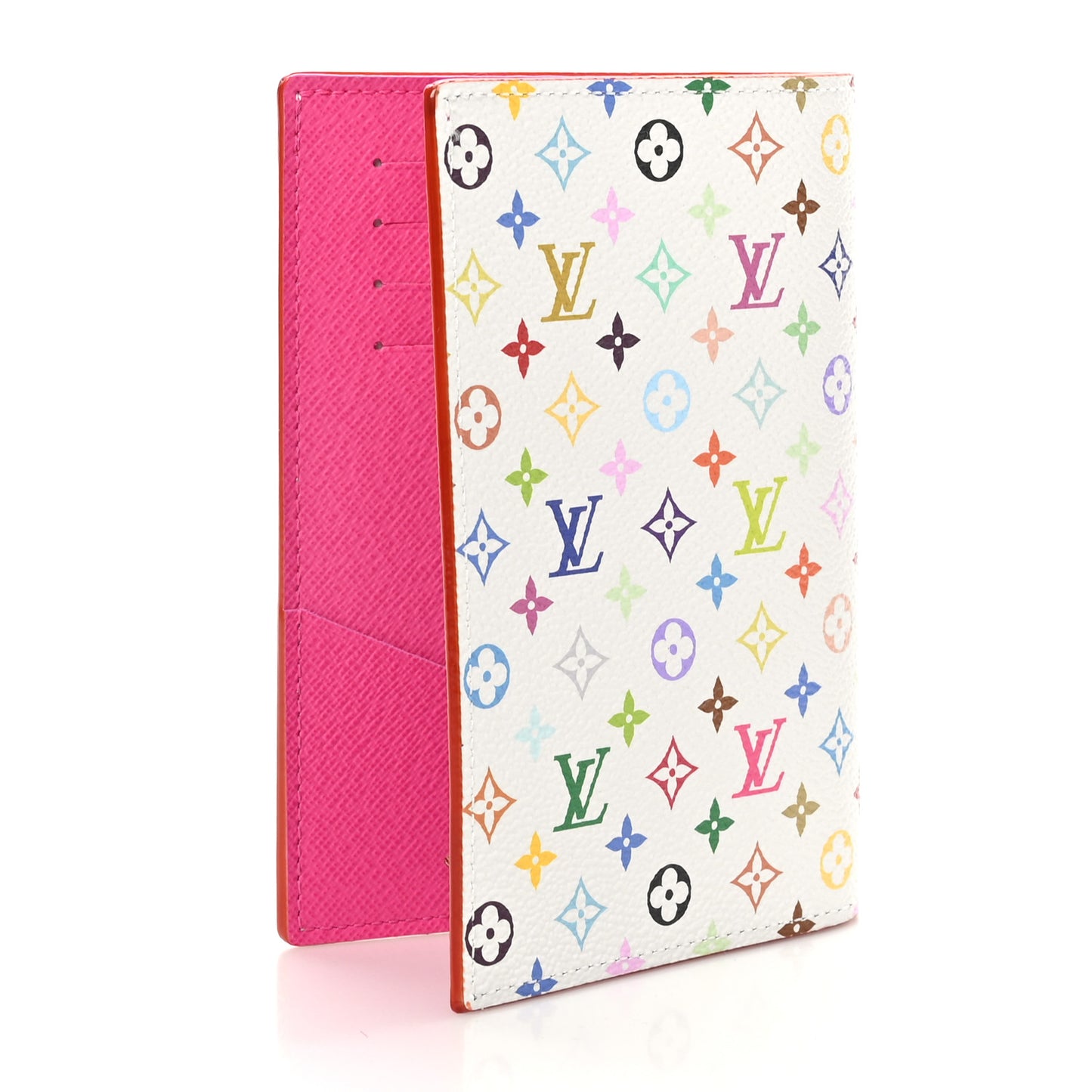 LV X TM Monogram Multicolor Passport Cover White