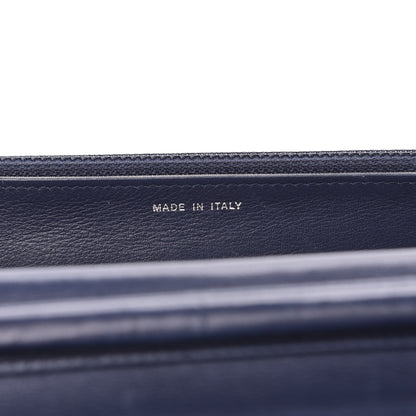 Chanel Caviar Timeless CC Wallet On Chain WOC Dark Blue 6 of 11