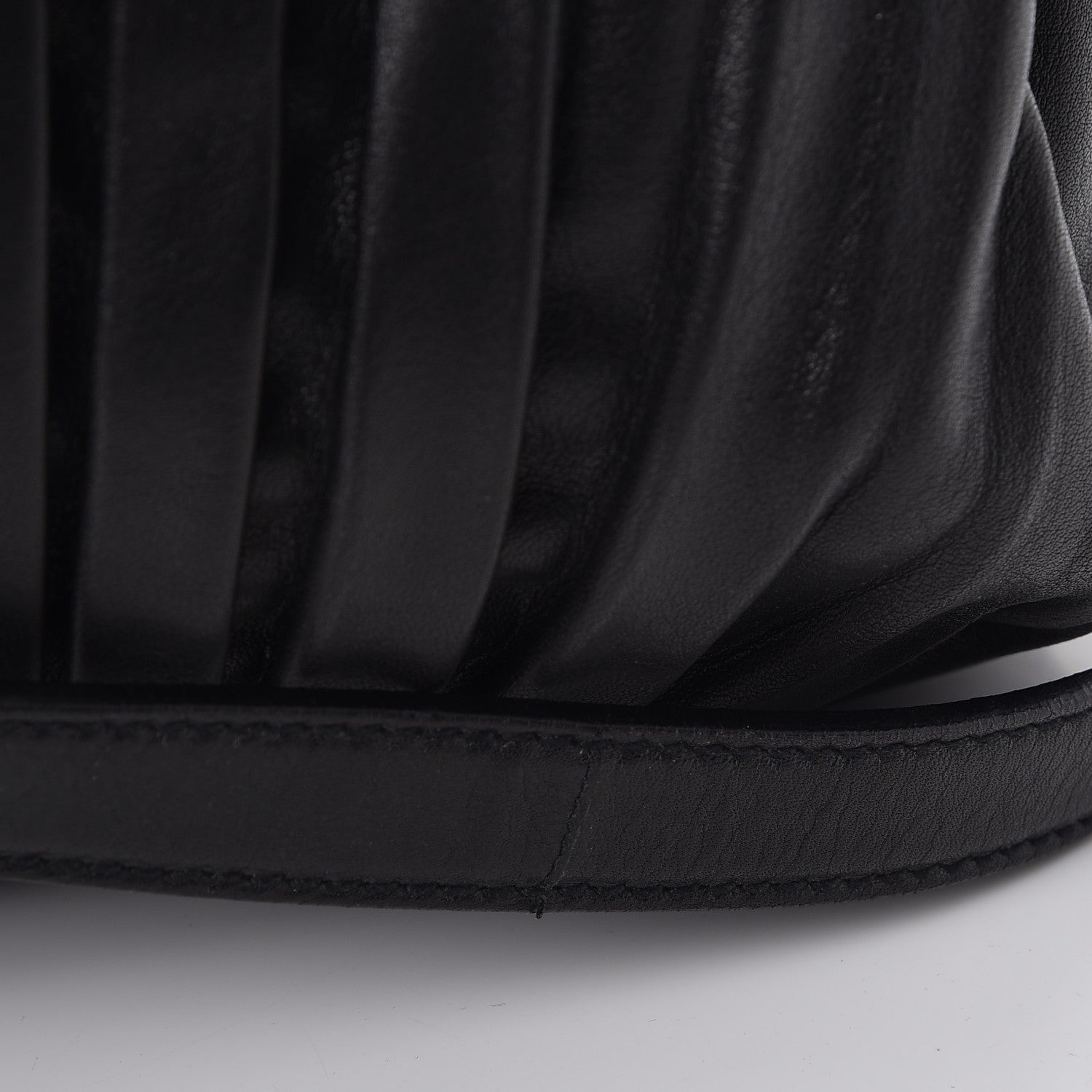 Miu Miu Vitello Lux Pleated Tote Nero Black 8 of 8