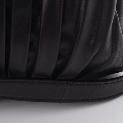 Miu Miu Vitello Lux Pleated Tote Nero Black 8 of 8