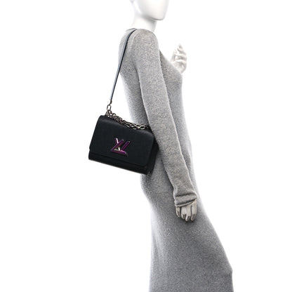 Louis Vuitton Epi Twist Triple Chain Shoulder Bag MM Black 2 of 10