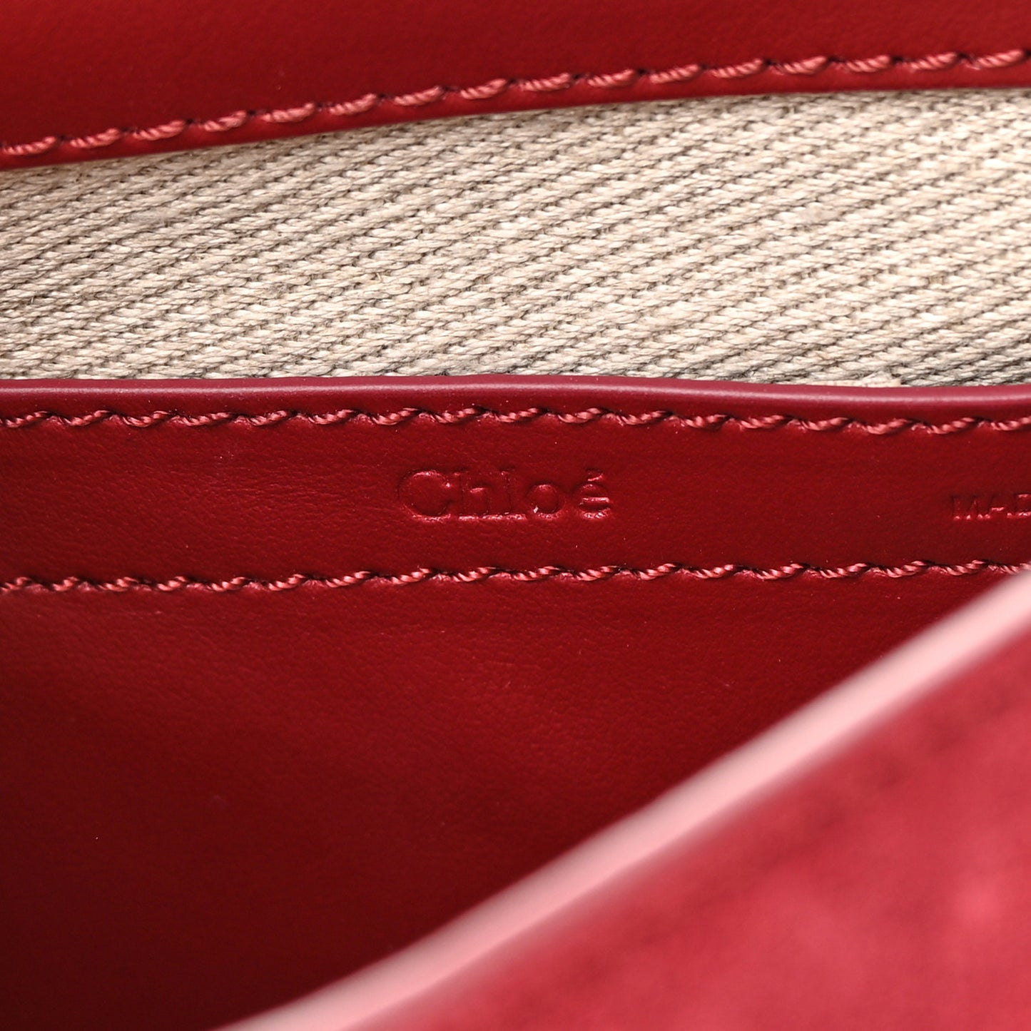 Suede Small Marcie Saddle Bag Dark Ruby