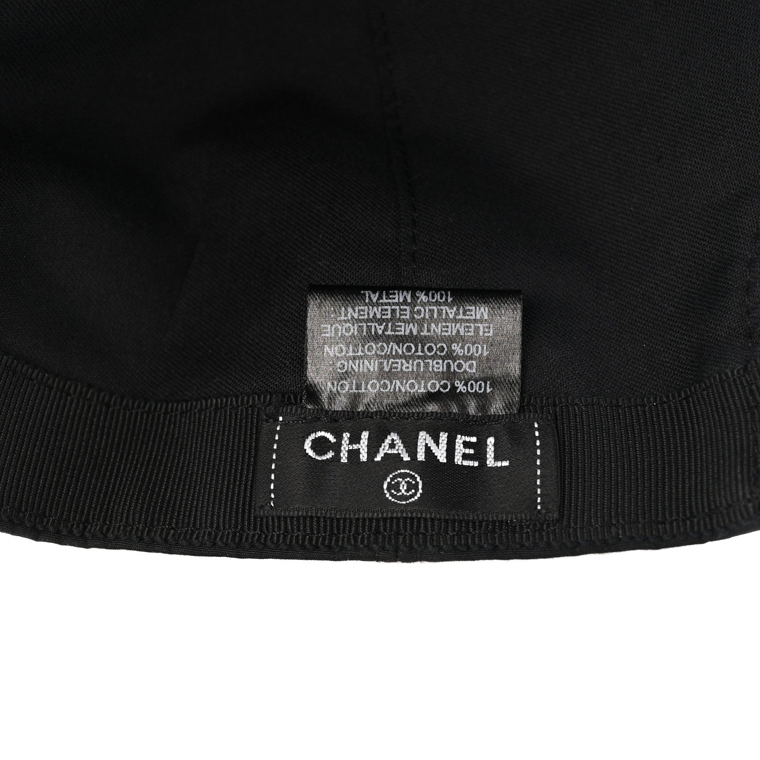 Chanel Cotton CC Cap Hat Black 8 of 11