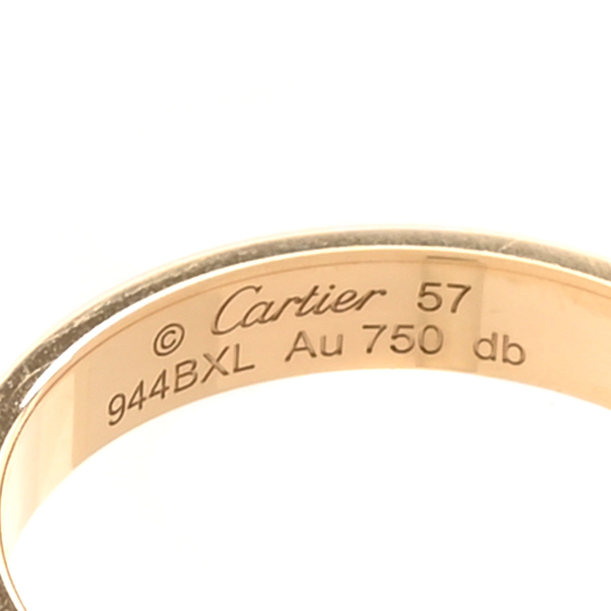 Cartier 18K Yellow Gold 3.5mm LOVE Wedding Band Ring 57 8 4 of 5