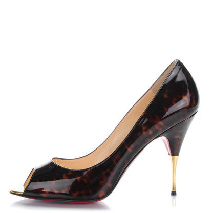 Christian Louboutin Patent Tartaruga Yoyospina 100 Pumps 41 Testa Di Moro 1 of 8