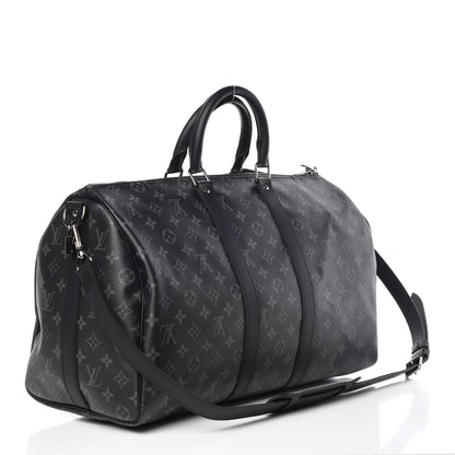 Louis Vuitton Monogram Eclipse Keepall Bandouliere 45 3 of 10