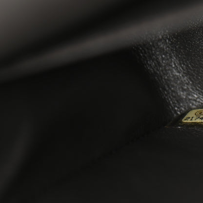 Chanel Metallic Caviar Quilted Medium Double Flap Dark Grey 6 of 9