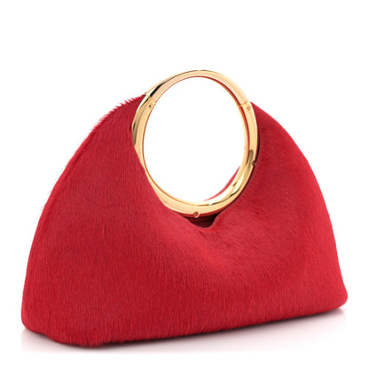 Jacquemus Pony Hair Le Petit Calino Ring Top Handle Bag Red 3 of 9