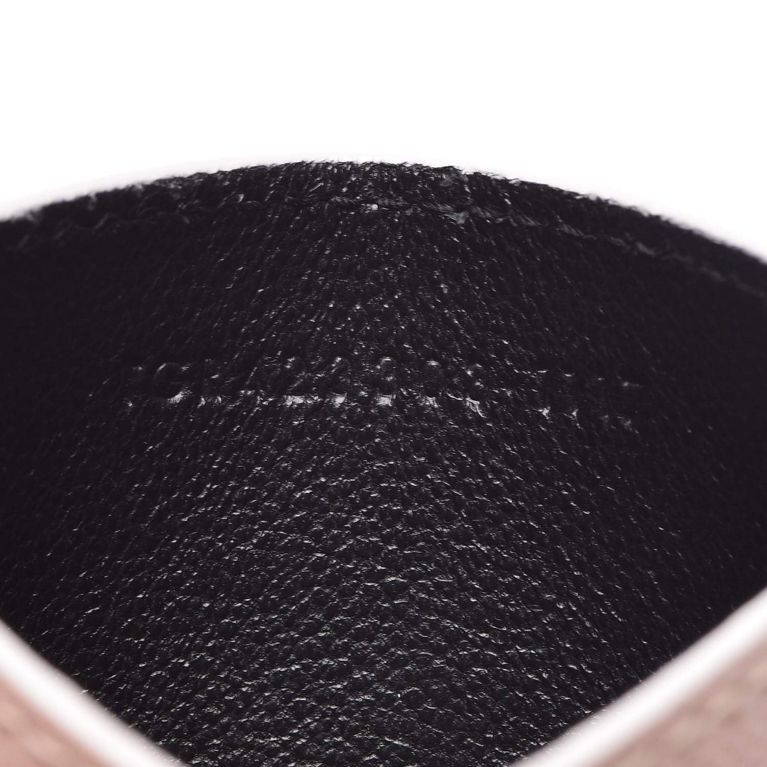 Saint Laurent Grain De Poudre Monogram Credit Card Case Rose 8 of 10