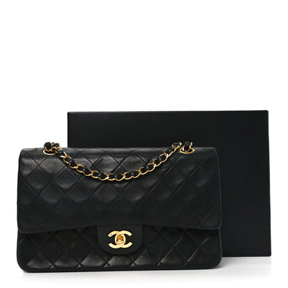 Chanel Lambskin Quilted Medium Double Flap Black 11 of 11