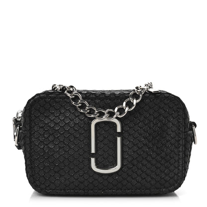 Marc Jacobs Goatskin Python Print The Softshot 17 Bag Black 1 of 8