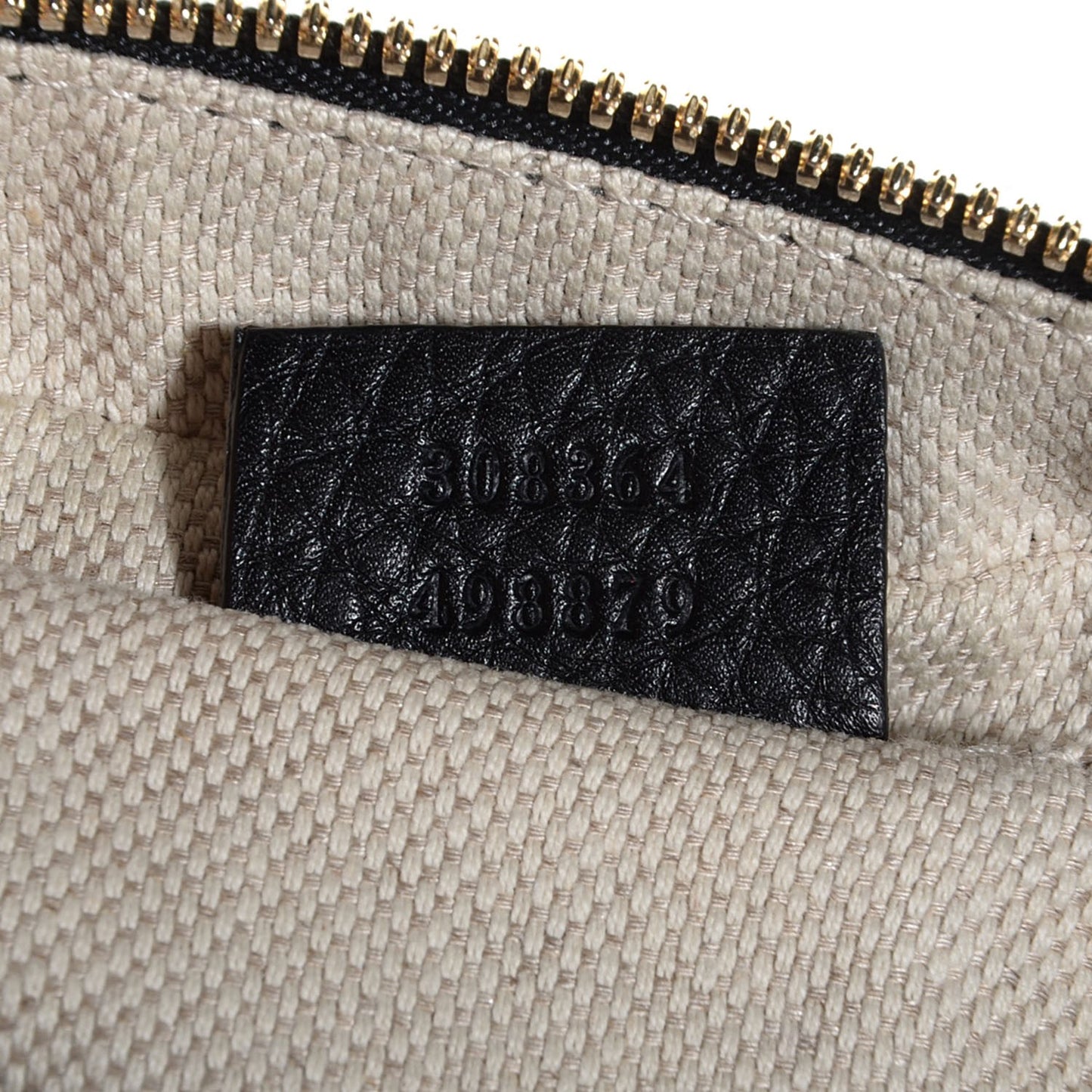 Pebbled Calfskin Small Soho Disco Bag Black