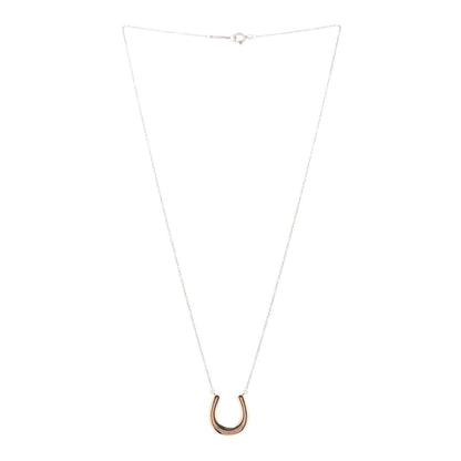 Tiffany Sterling Silver Rubedo 1837 Horseshoe Pendant Necklace 3 of 6