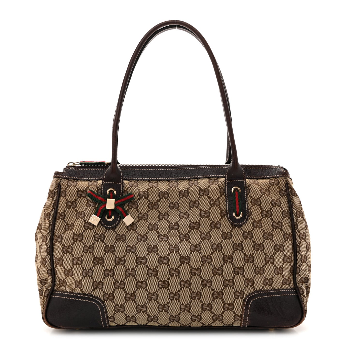 Monogram Medium Princy Tote Dark Brown