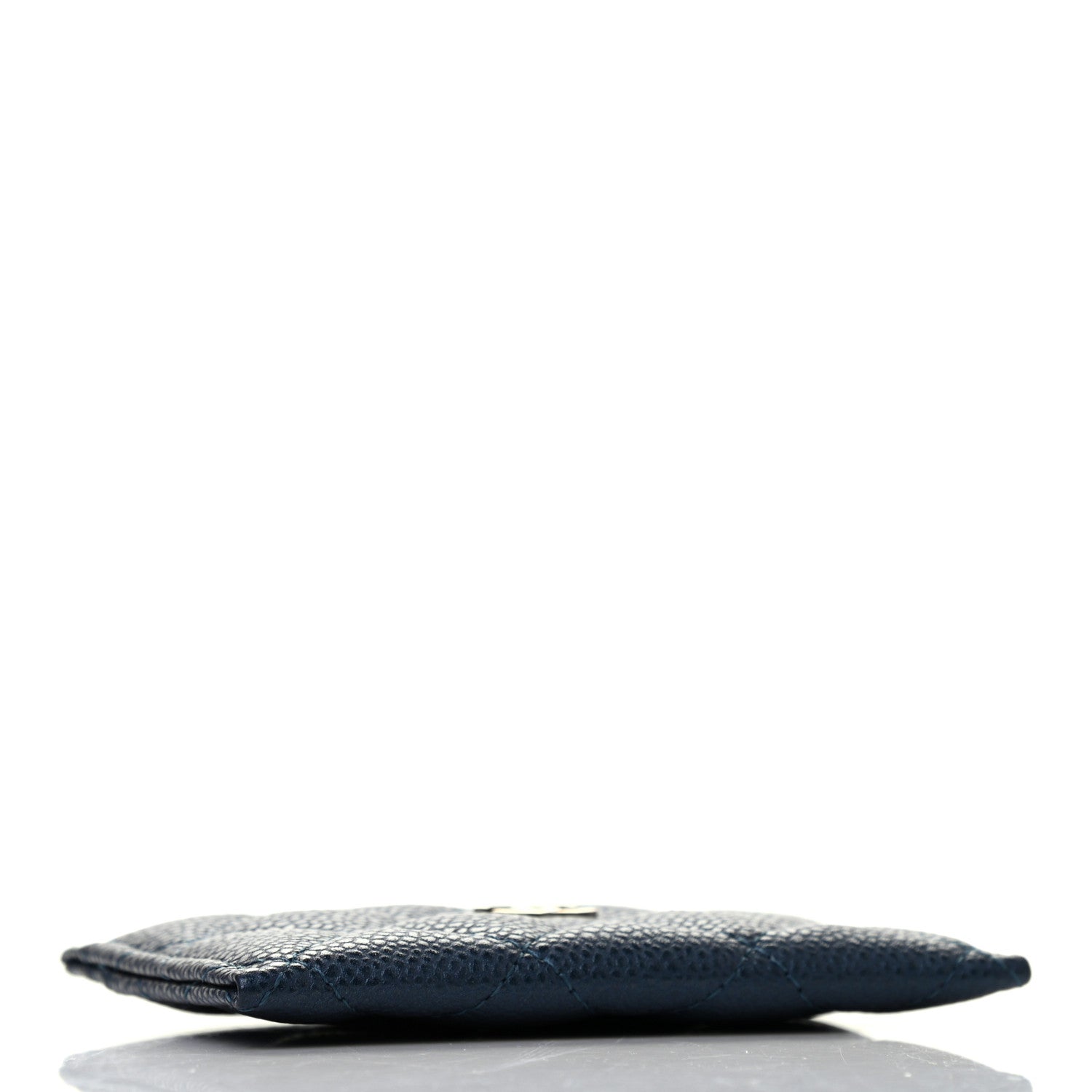Chanel Metallic Caviar Quilted Card Holder Dark Blue 3 of 6