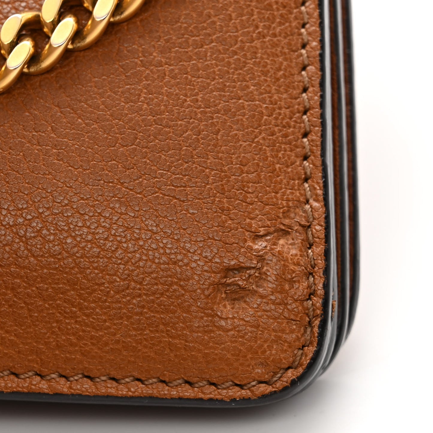 Goatskin Medium Faye Shoulder Bag Caramel