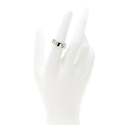 Cartier 18K White Gold 5.5mm LOVE Ring 53 6.25 4 of 10