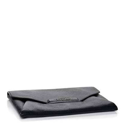 Givenchy Sugar Goatskin Medium Antigona Envelope Clutch Black 4 of 13