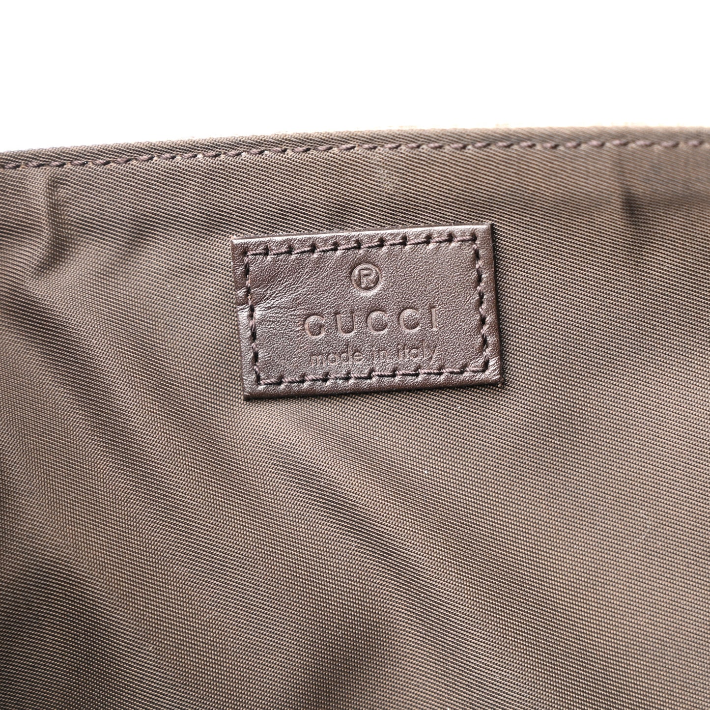GG Plus Monogram Messenger Diaper Bag Dark Brown