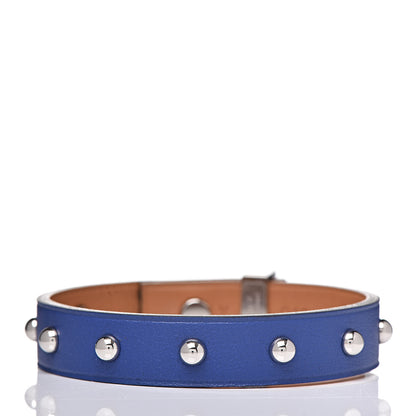 Hermes Swift Mini Dog Clous Ronds Bracelet T3 Bleu Electrique 3 of 5