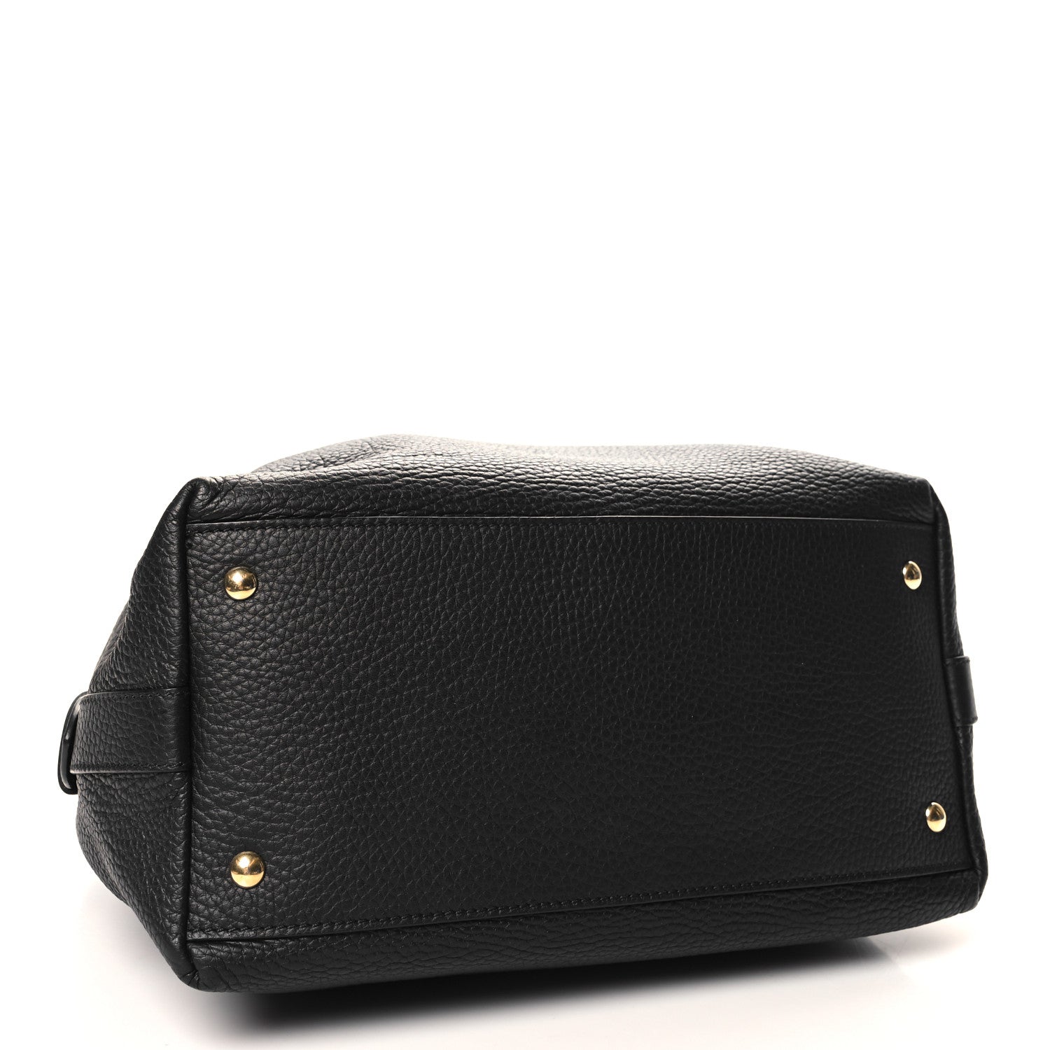 Salvatore Ferragamo Grained Calfskin Carla Bucket Bag Black 4 of 9