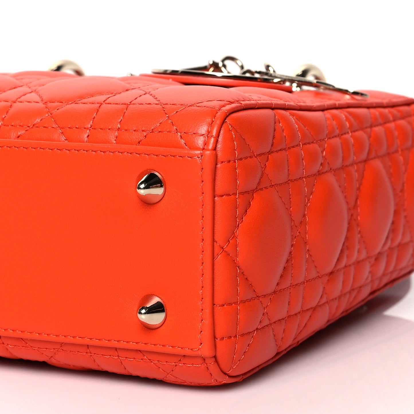 Lambskin Cannage Small My ABCDior Lady Dior Orange