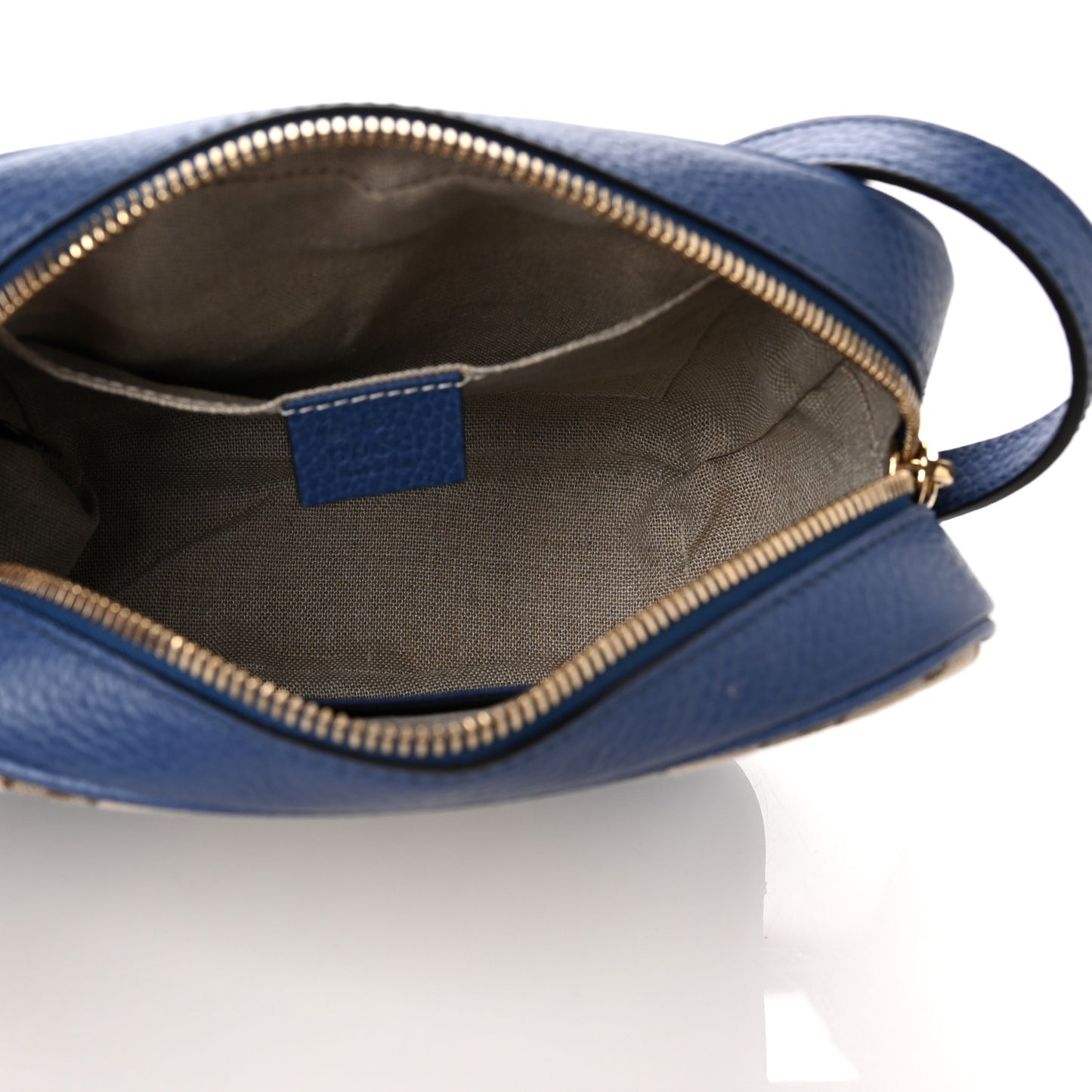 Monogram Dollar Calfskin Mini Bree Messenger Bag Beige Ebony Caspian