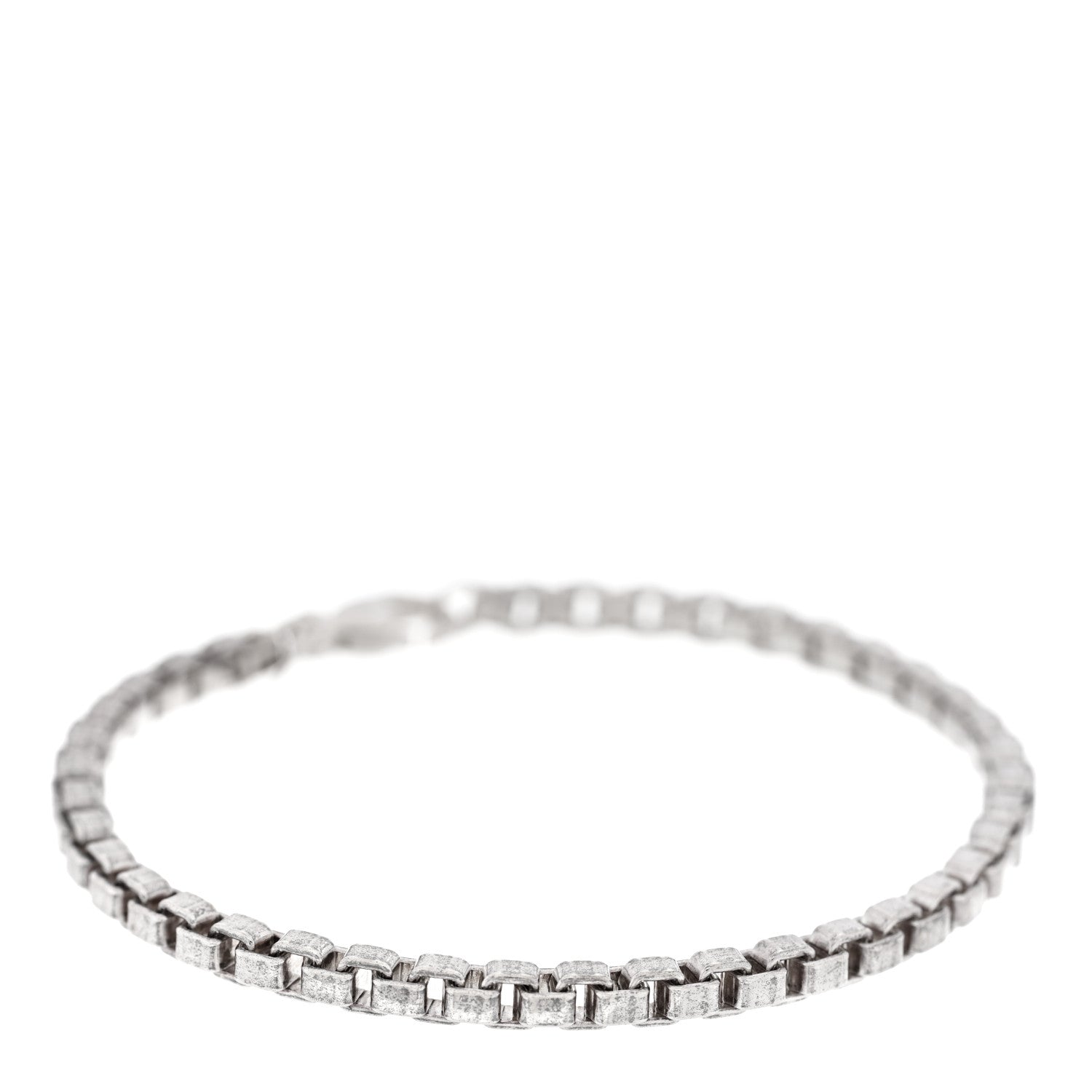Tiffany Sterling Silver 4mm Venetian Link Bracelet 1 of 3
