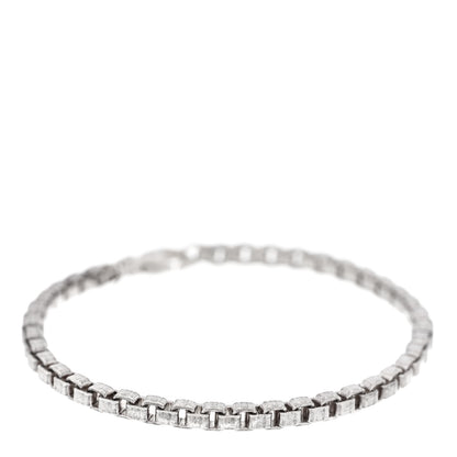 Tiffany Sterling Silver 4mm Venetian Link Bracelet 1 of 3