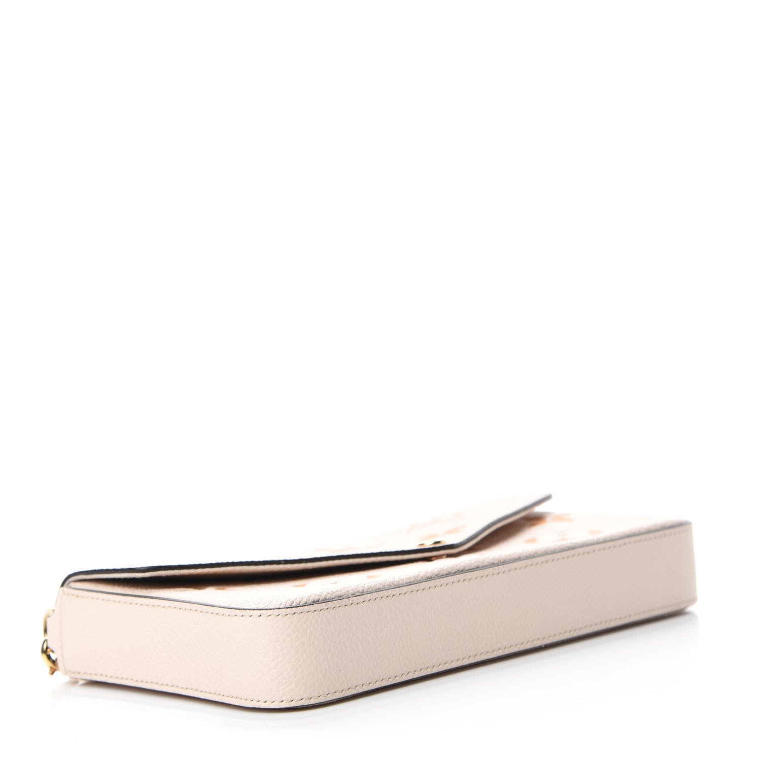 Louis Vuitton Empreinte Monogram Giant By The Pool Felicie Pochette Chain Wallet Cream Saffron 4 of 11