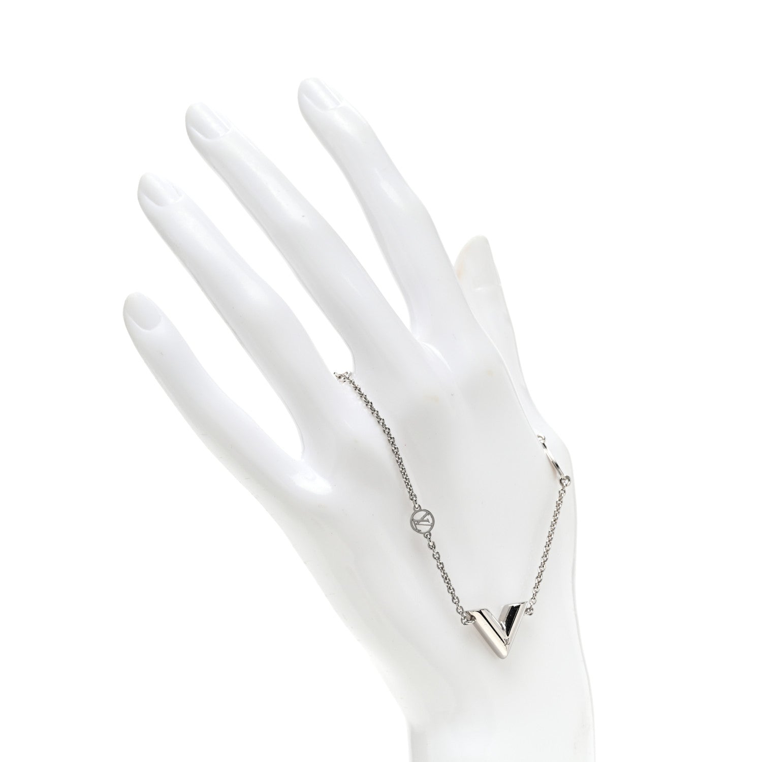 Louis Vuitton Essential V Supple Bracelet Silver 2 of 6