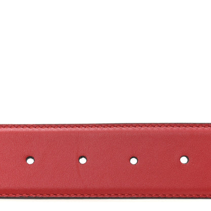 Gucci Moon Calfskin Interlocking G 37mm Belt 110 44 Vibrant Red 3 of 6
