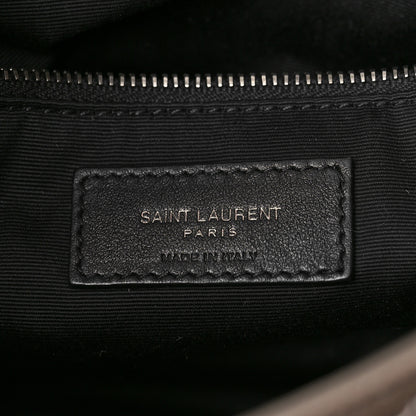 Saint Laurent Crinkled Calfskin Matelasse Monogram Medium Niki Chain Satchel Light Taupe 6 of 8
