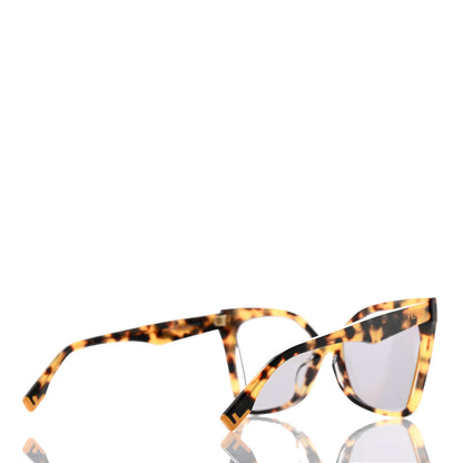 Fendi Acetate Butterfly Sunglasses FE40010U Havana Smoke 4 of 7