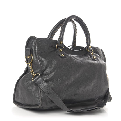 Balenciaga Agneau Classic Gold Hardware City Gris Fossile Anthracite 4 of 12