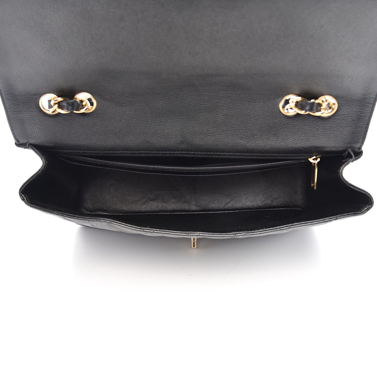 Caviar Quilted Jumbo Single Flap Black